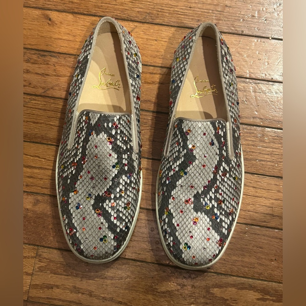 Christian Louboutin 38.5 Python With Multicolored… - image 3